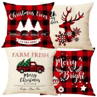 Poszewka świąteczna 4szt 45x45cm NM22W7