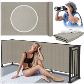 Osłona balkonowa szara 1 x 7 m