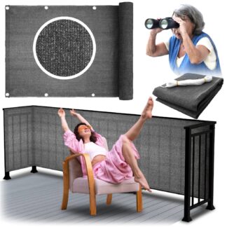 Osłona balkonowa ciemnoszara 0,9 x 3 m