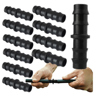 ŁĄCZNIK LINII KROPLUJĄCYCH ZŁĄCZKA WTYK WĄŻ NAWODNIENIE OGRODOWE DWUZŁĄCZKA