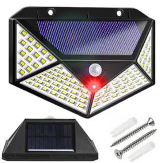LAMPA SOLARNA Z CZUJNIKIEM RUCHU 3 TRYBY ŚWIECENIA ZEWNĘTRZNA OGRODOWA LED