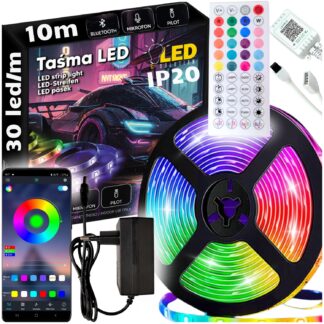RGB LED pásek 10m s Bluetooth: Hudba, Barvy, Aplikace