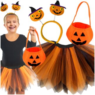 Halloweenský kostým dýně 3v1 pro dívky