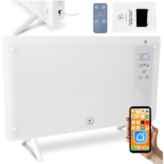 Elektrický radiátor s aplikací pro ovládání na dálku bílý