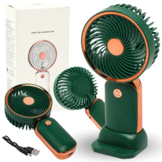 Mini Stolní Ventilátor s USB - Černý, Tichý + Stojánek
