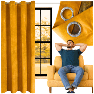 Velurová záclona 140x250cm na průchodkách zatemňující hotová velvet silná