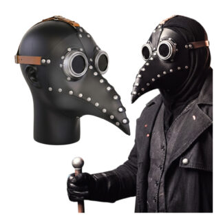 Maska morového doktora na Halloween z latexu – strašidelná designová maska