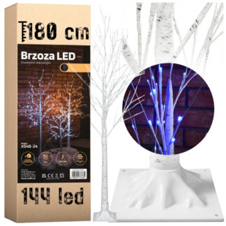 Svítící Vánoční Stromek Bříza - LED Dekorace 180cm