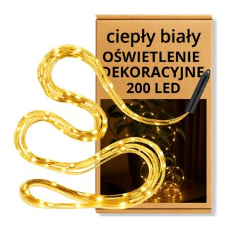 Andělské vlasy vodopád 200LED světýlka teplá bílá