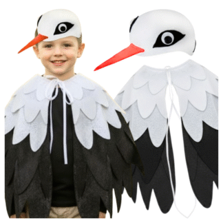 Kostým čápa pro děti – převlek na Den jara a karneval